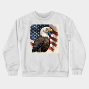 Proud American Bald Eagle Crewneck Sweatshirt